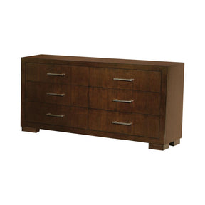 Jessica 6-drawer Dresser Cappuccino Half Price Furniture