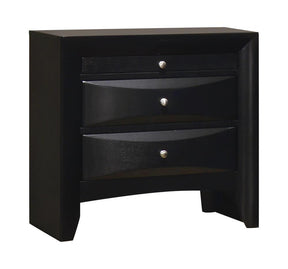 Briana Rectangular 2-drawer Nightstand Black - Nightstand - Half Price Furniture