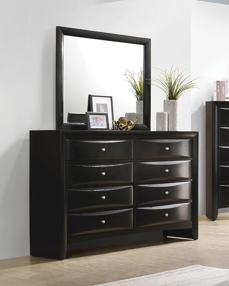 Briana Rectangular 8-drawer Dresser Black  Half Price Furniture