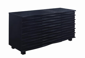 Stanton 3-drawer Rectangular Server Black Stanton 3-drawer Rectangular Server Black Half Price Furniture