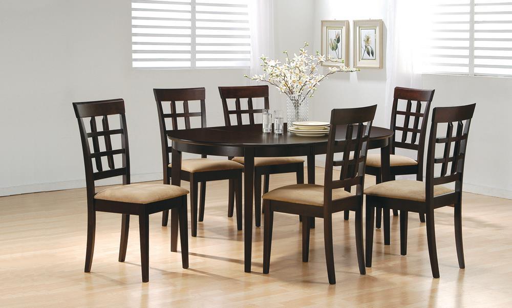 Gabriel Oval Dining Table Cappuccino - Half Price Furniture