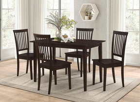 Gomez 5-piece Rectangular Dining Table Set Cappuccino - Dining Room Set - Half Price Furniture