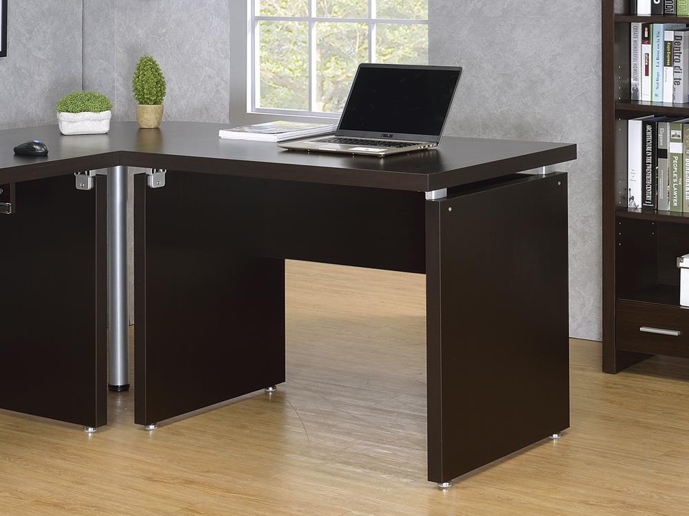 Skylar Extension Desk Cappuccino - Half Price Furniture
