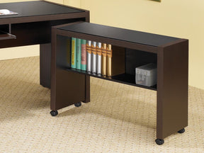 Skeena Mobile Return with Casters Cappuccino - Desk - Half Price Furniture