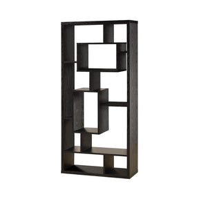 Linbrook 10-shelf Bookcase Black Oak Half Price Furniture