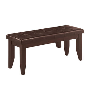 Dalila Tufted Upholstered Dining Bench Cappuccino and Black - Half Price Furniture