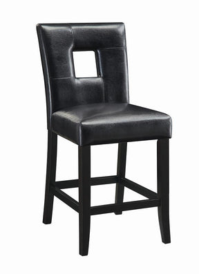 Shannon Open Back Upholstered Dining Chairs Black (Set of 2) - Half Price Furniture
