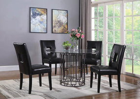 Shannon Open Back Upholstered Dining Chairs Black (Set of 2) - Dining Chair - Half Price Furniture