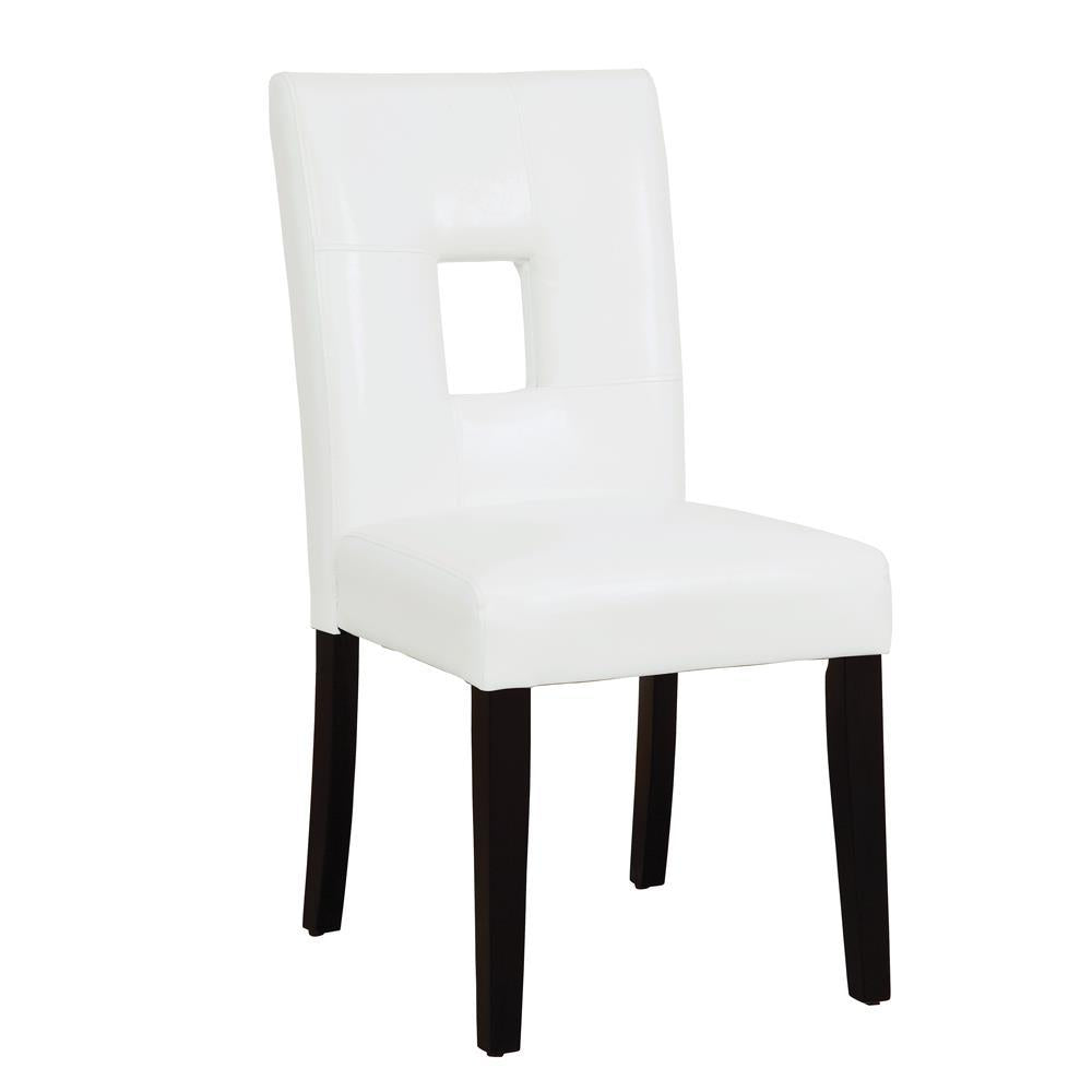 Shannon Open Back Upholstered Dining Chairs White (Set of 2) - Half Price Furniture