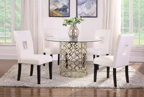 Shannon Open Back Upholstered Dining Chairs White (Set of 2) - Dining Chair - Half Price Furniture