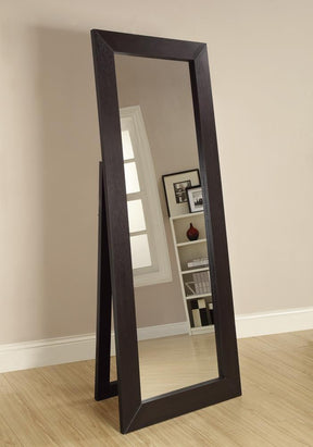 Toga Rectangular Floor Mirror Cappuccino - Mirror - Half Price Furniture