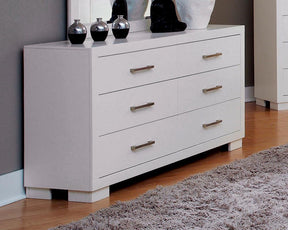 Jessica 6-drawer Dresser White Jessica 6-drawer Dresser White Half Price Furniture