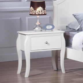 Dominique 1-drawer Nightstand Cream White - Nightstand - Half Price Furniture