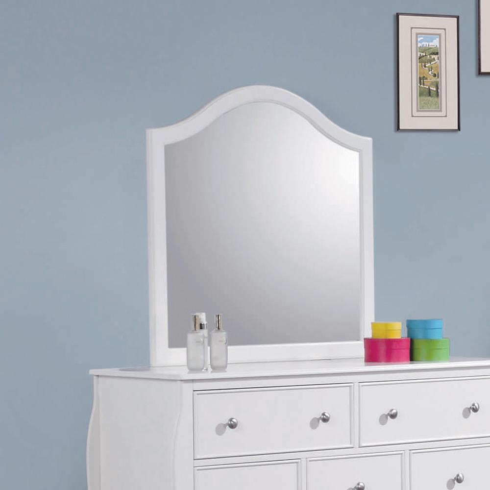 Dominique Dresser Mirror Cream White  Half Price Furniture