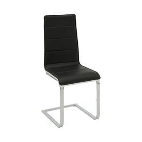 Broderick Upholstered Side Chairs Black and White (Set of 4) - Dining Chair - Half Price Furniture