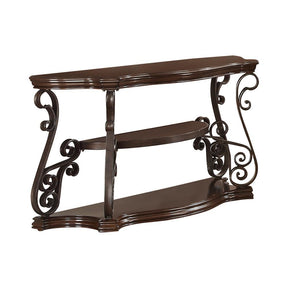 Laney Sofa Table Deep Merlot and Clear Laney Sofa Table Deep Merlot and Clear Half Price Furniture