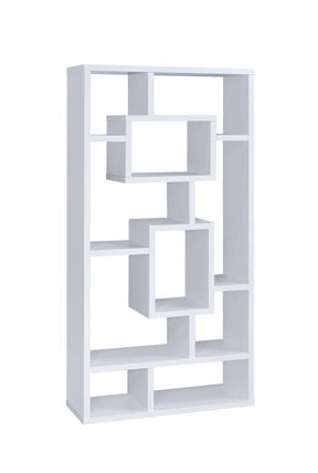 Howie 10-shelf Bookcase White - Bookcase - Half Price Furniture