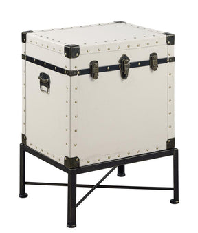 Nancy Accent Cabinet with Nailhead Trim White - Accent Cabinet - Half Price Furniture