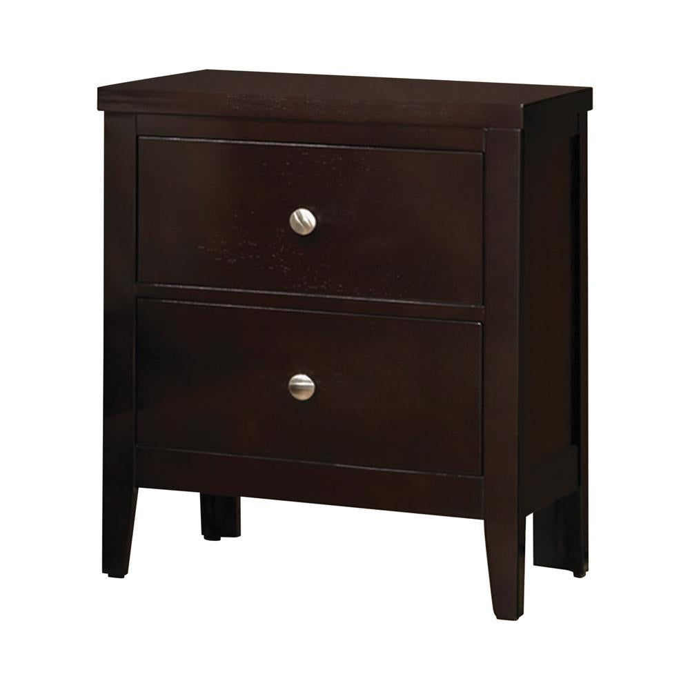Carlton 2-drawer Rectangular Nightstand Cappuccino - Half Price Furniture