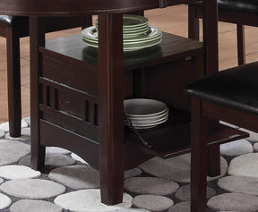 Lavon Dining Table with Storage Espresso - Dining Table - Half Price Furniture