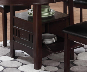Lavon Dining Table with Storage Espresso - Dining Table - Half Price Furniture