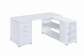 Yvette L-shape Office Desk - Desk - Half Price Furniture