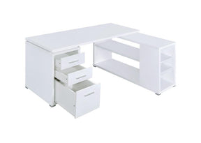 Yvette L-shape Office Desk - Desk - Half Price Furniture