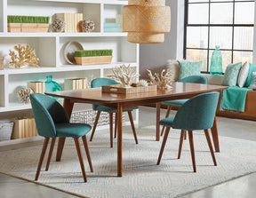 Malone Rectangular Dining Table Dark Walnut - Dining Table - Half Price Furniture