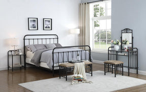 Livingston Queen Panel Metal Bed Dark Bronze Livingston Queen Panel Metal Bed Dark Bronze Half Price Furniture