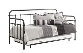Livingston Daybed with Trundle Dark Bronze Livingston Daybed with Trundle Dark Bronze Half Price Furniture