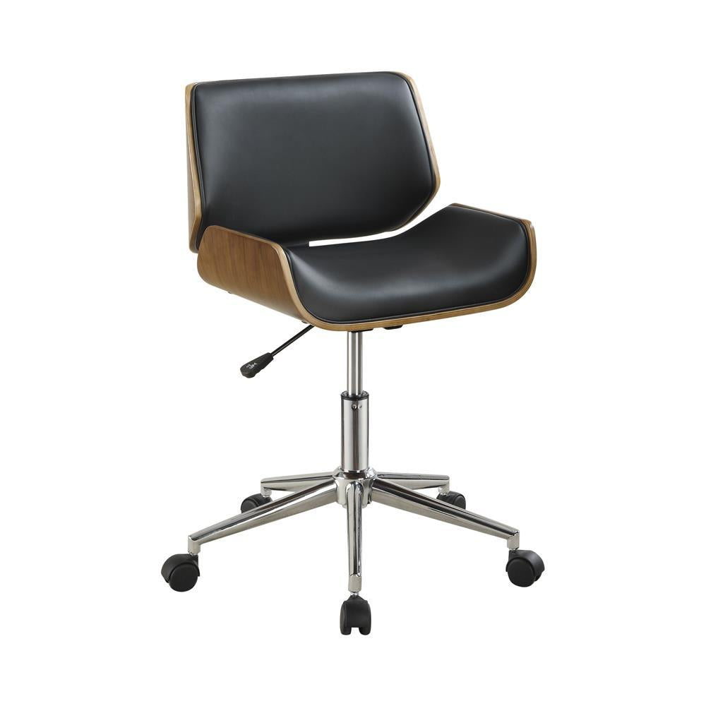Addington Adjustable Height Office Chair Black and Chrome Addington Adjustable Height Office Chair Black and Chrome Half Price Furniture