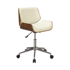 Addington Adjustable Height Office Chair Ecru and Chrome Addington Adjustable Height Office Chair Ecru and Chrome Half Price Furniture