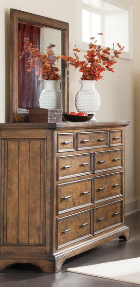 Elk Grove Rectangular Dresser Mirror Vintage Bourbon Elk Grove Rectangular Dresser Mirror Vintage Bourbon Half Price Furniture