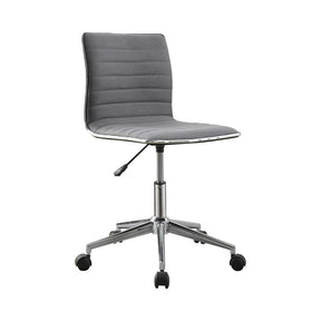 Chryses Adjustable Height Office Chair Grey and Chrome  Half Price Furniture