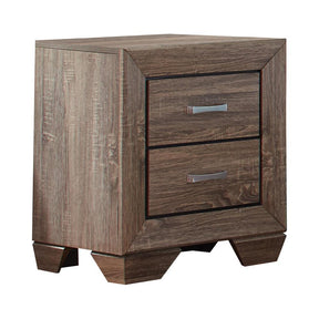 Kauffman 2-drawer Nightstand Washed Taupe - Nightstand - Half Price Furniture