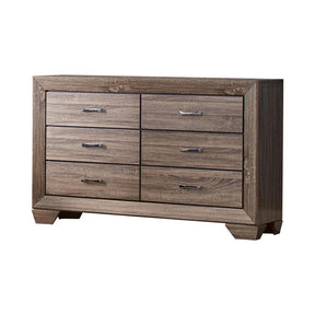 Kauffman 6-drawer Dresser Washed Taupe - Dresser - Half Price Furniture