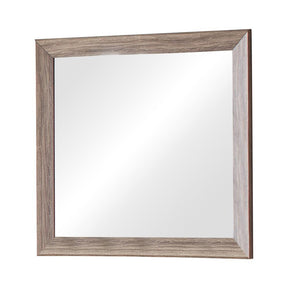 Kauffman Rectangular Dresser Mirror Washed Taupe - Mirror - Half Price Furniture