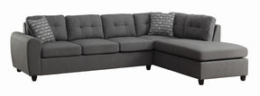 Stonenesse Tufted Sectional Grey - Sectional - Half Price Furniture