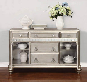 Bling Game 5-drawer Dining Server Metallic Platinum - Server - Half Price Furniture
