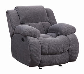 Weissman Upholstered Glider Recliner Charcoal - Recliner - Half Price Furniture
