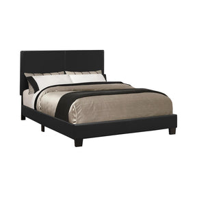 Mauve Full Upholstered Bed Black - Bed - Half Price Furniture