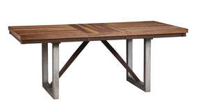 Spring Creek Dining Table with Extension Leaf Natural Walnut - Dining Table - Half Price Furniture