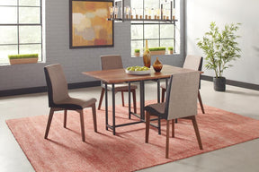 Redbridge Upholstered Side Chairs Grey and Natural Walnut (Set of 2) Half Price Furniture