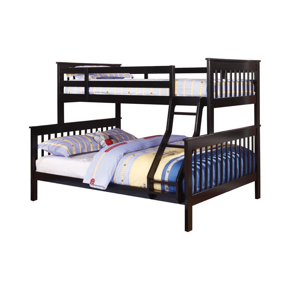 Chapman Twin Over Full Bunk Bed Black  Half Price Furniture