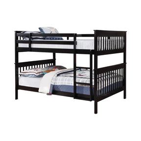 Chapman Full Over Full Bunk Bed Black - Bunk Bed - Half Price Furniture