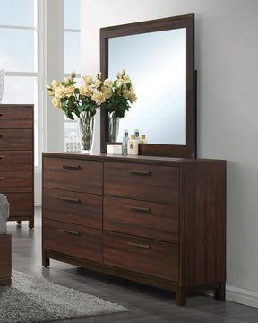 tobacco dresser Rustic Haven Dark Wood The Heartland dresser American Woodcrafters - Stonebrook Dresser