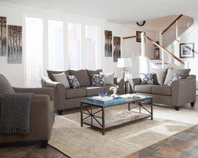 Salizar Flared Arm Sofa Grey - Sofa - Half Price Furniture