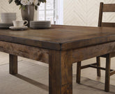 Coleman Rectangular Dining Table Rustic Golden Brown - Dining Table - Half Price Furniture