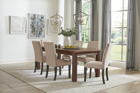 Coleman Rectangular Dining Table Rustic Golden Brown - Dining Table - Half Price Furniture