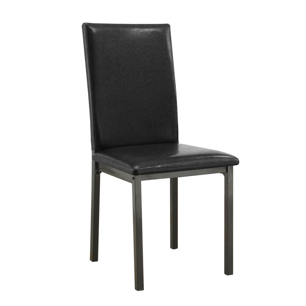 Garza Upholstered Dining Chairs Black (Set of 2) Garza Upholstered Dining Chairs Black (Set of 2) Half Price Furniture